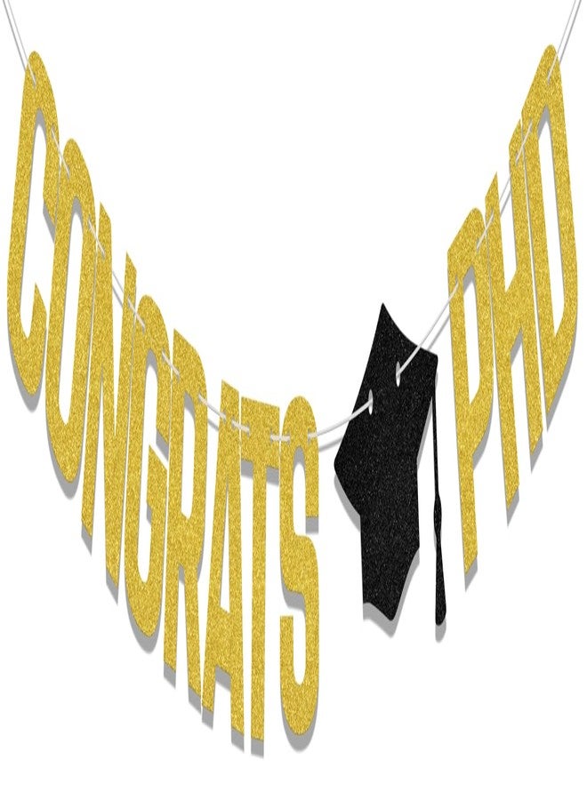 WFKLDF Congrats PhD Banner PhD Graduation Banner PhD Graduation Decorations Class of 2025 Decorations Congrats Doctor Party Decor Supplies - Image 1